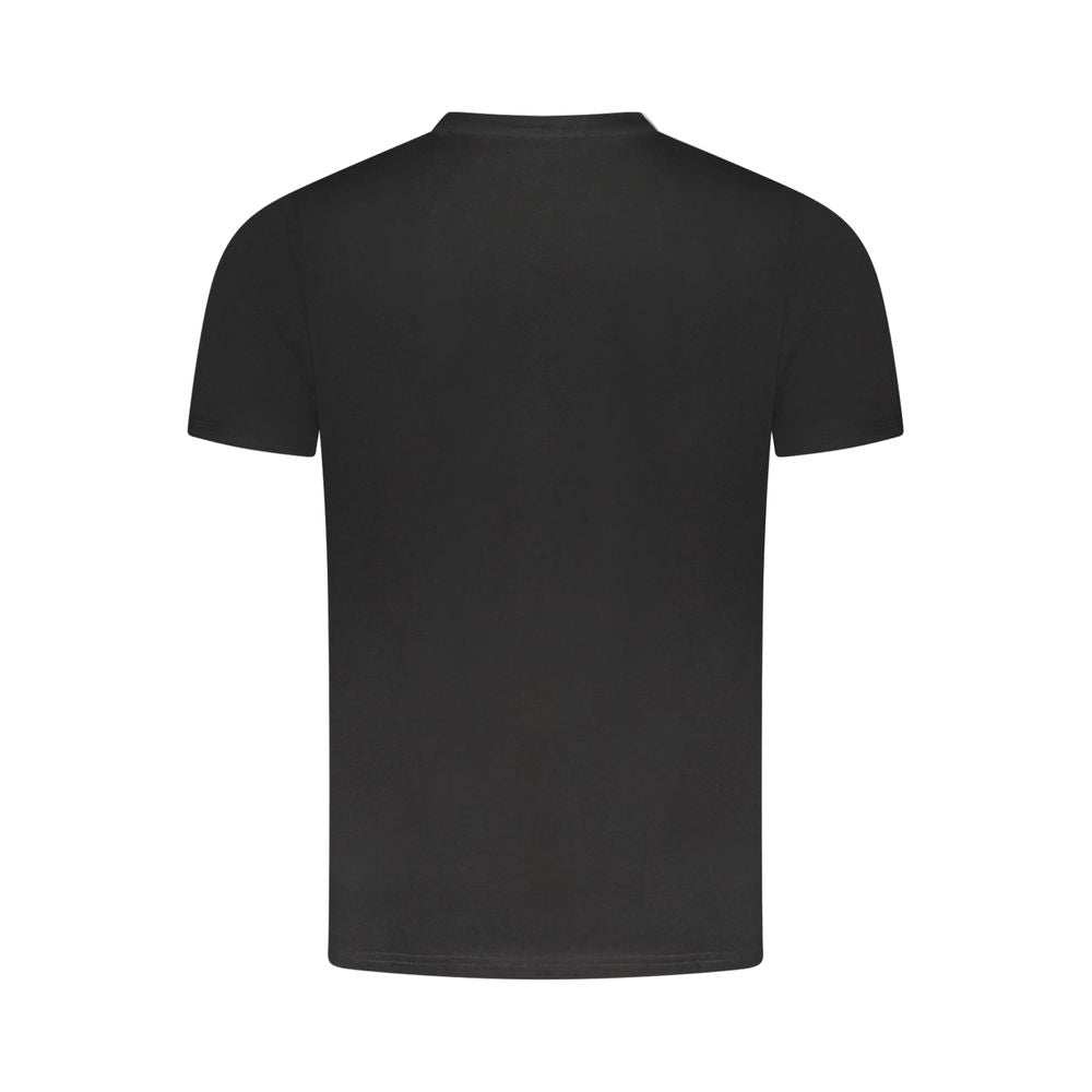 T-shirt homme en coton noir Cavalli Class