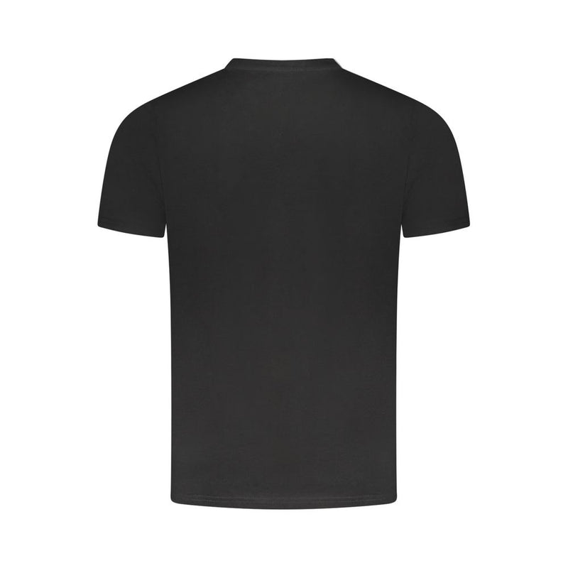 T-shirt homme en coton noir Cavalli Class