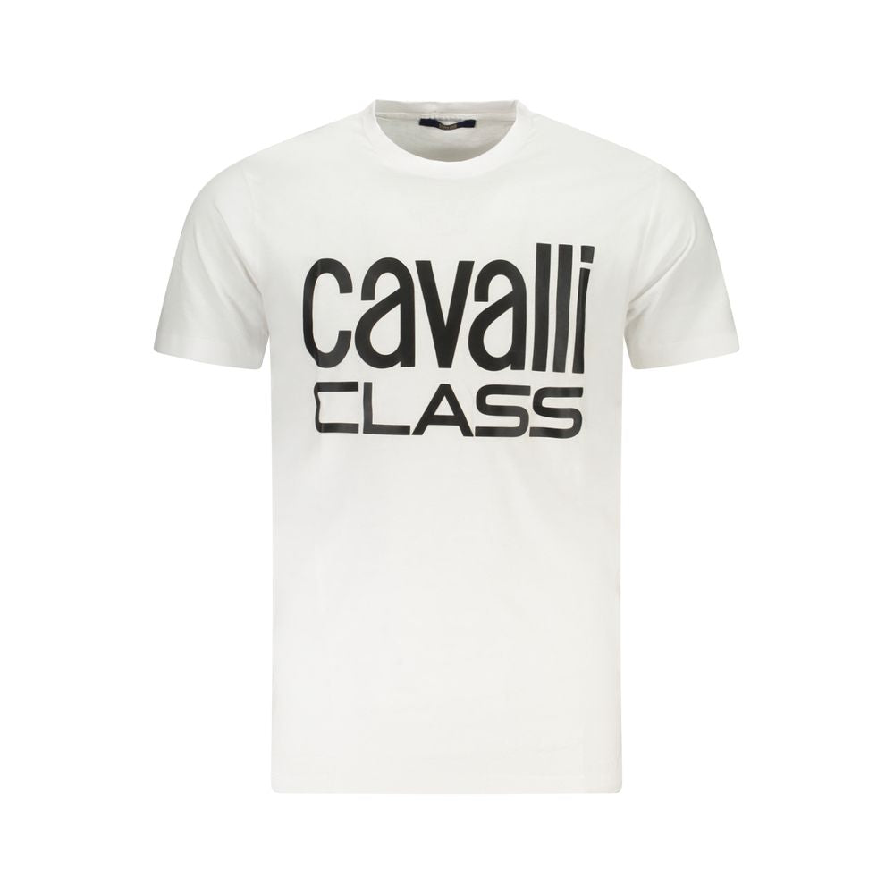 T-shirt en coton blanc Cavalli Class