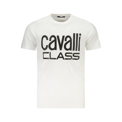 T-shirt en coton blanc Cavalli Class