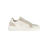 Calvin Klein White Leather Men Sneaker - Eco-Friendly Style