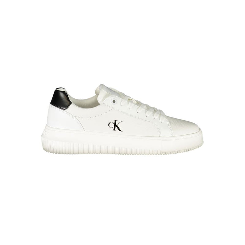 Calvin Klein White Leather Women Sneaker - Chic & Comfortable