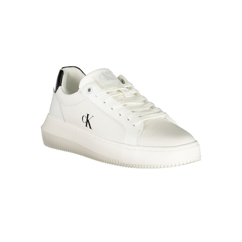 Calvin Klein White Leather Women Sneaker - Chic & Comfortable