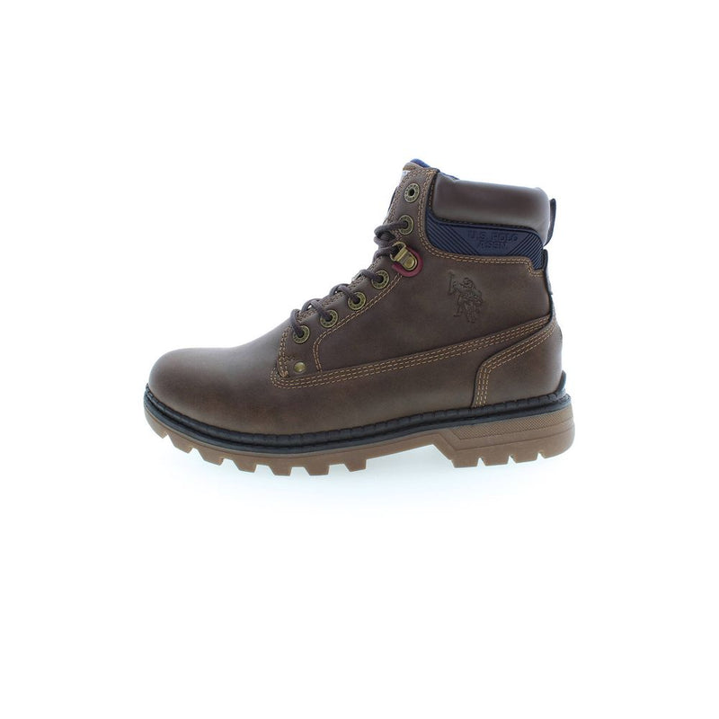 U.S. POLO ASSN. Bottes Hautes en Polyester Marron pour Hommes