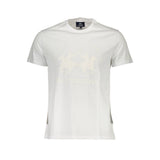 T-shirt homme en coton blanc La Martina