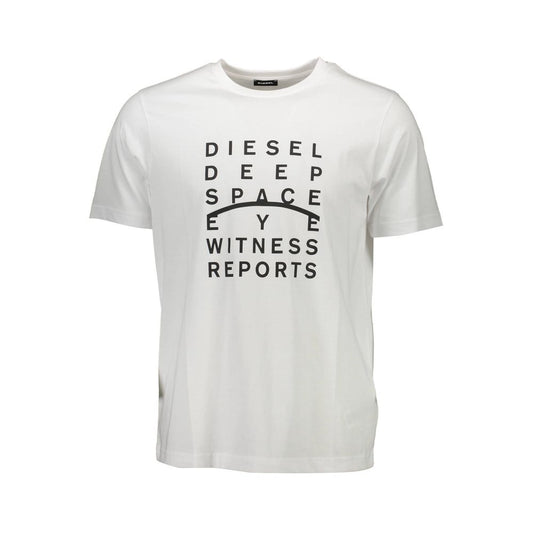 T-shirt blanc en coton Diesel pour homme