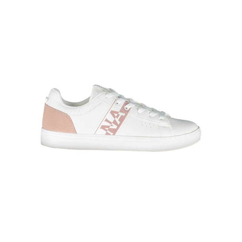 Napapijri White Leather Women Sneaker - Élégance et Confort