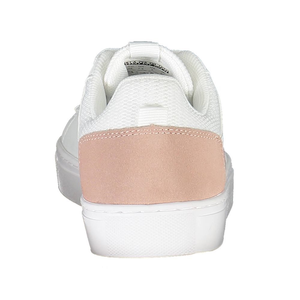 Napapijri White Leather Women Sneaker - Élégance et Confort