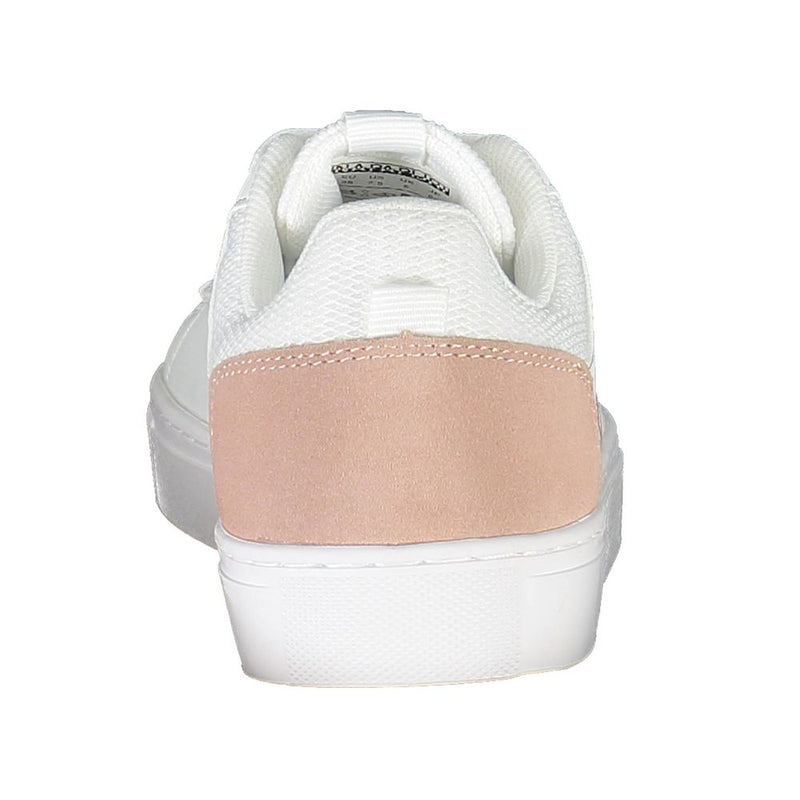 Napapijri White Leather Women Sneaker - Élégance et Confort