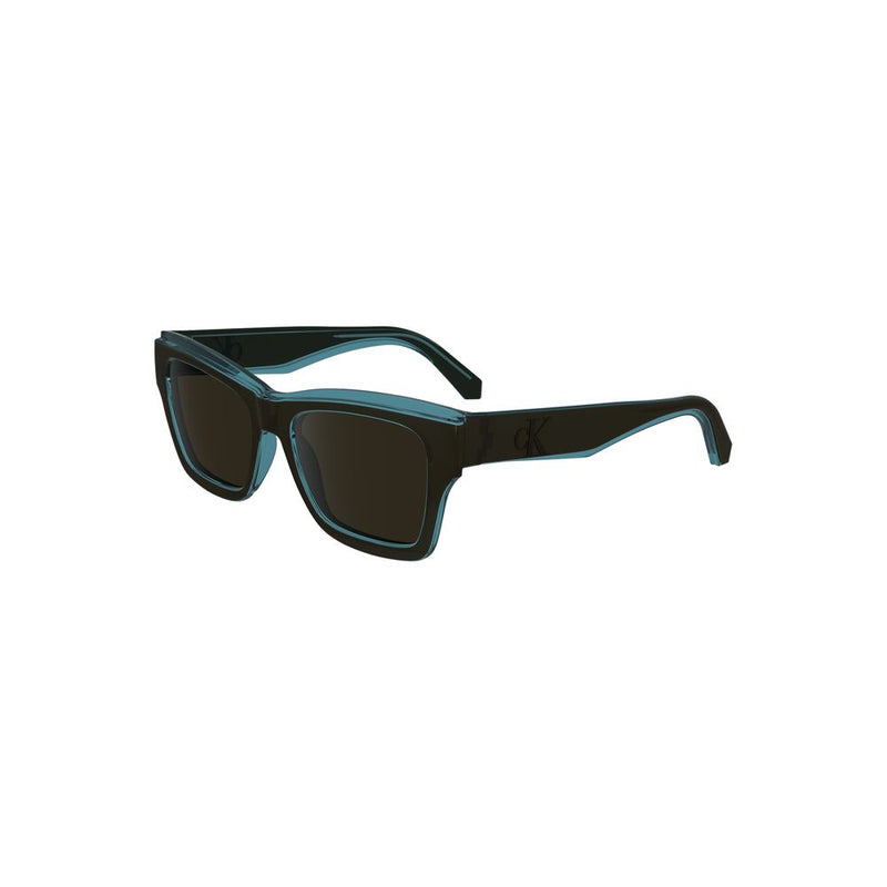 Lunettes de soleil pour homme Calvin Klein en tissu bio-sourcé brun