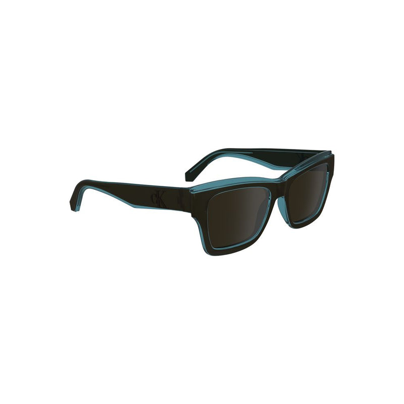 Lunettes de soleil pour homme Calvin Klein en tissu bio-sourcé brun