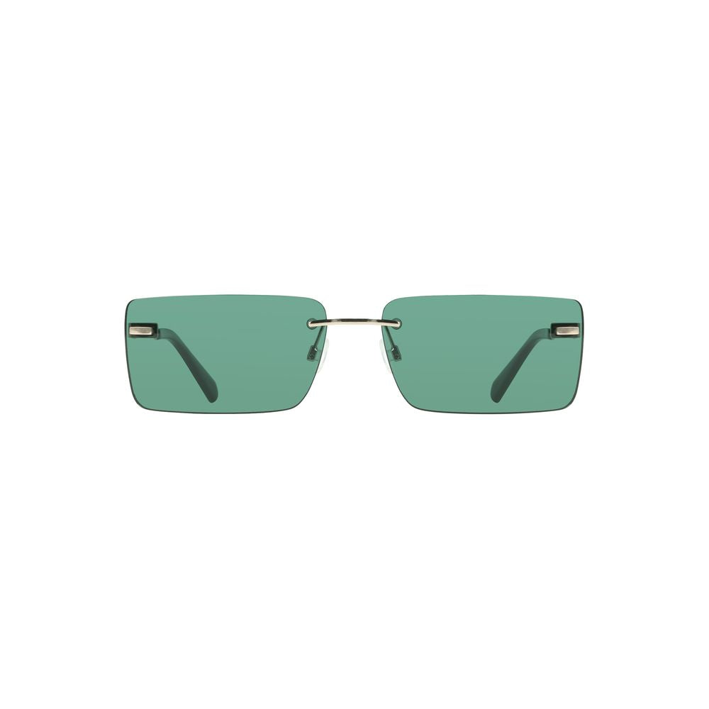 Lunettes de soleil pour femmes Calvin Klein Green Metal