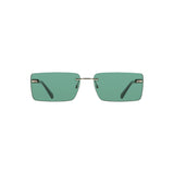 Lunettes de soleil pour femmes Calvin Klein Green Metal