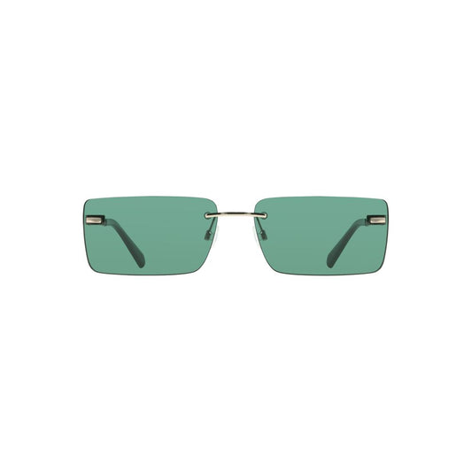 Lunettes de soleil en métal vert pour femmes Calvin Klein