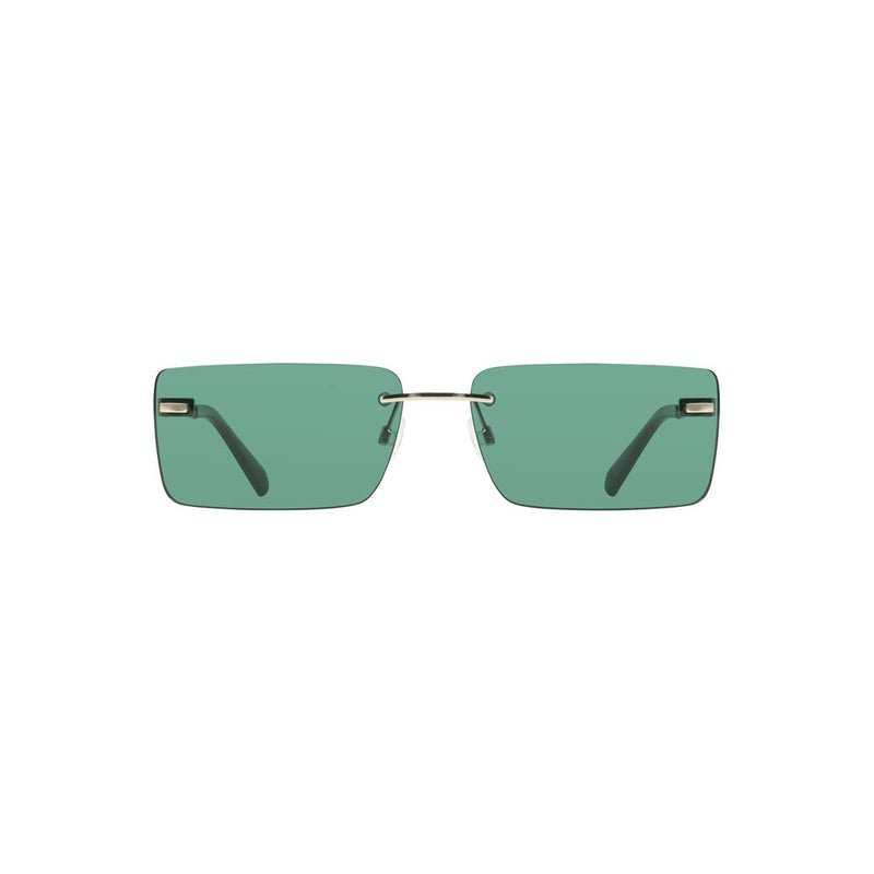 Lunettes de soleil pour femmes Calvin Klein Green Metal