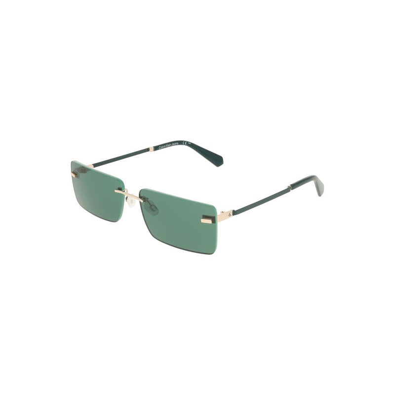 Lunettes de soleil pour femmes Calvin Klein Green Metal