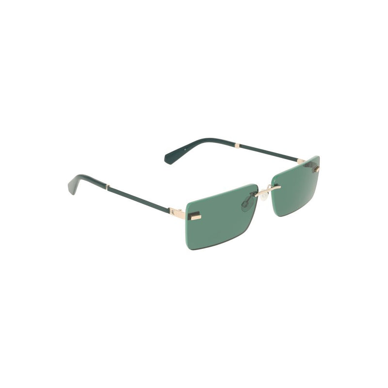 Lunettes de soleil pour femmes Calvin Klein Green Metal
