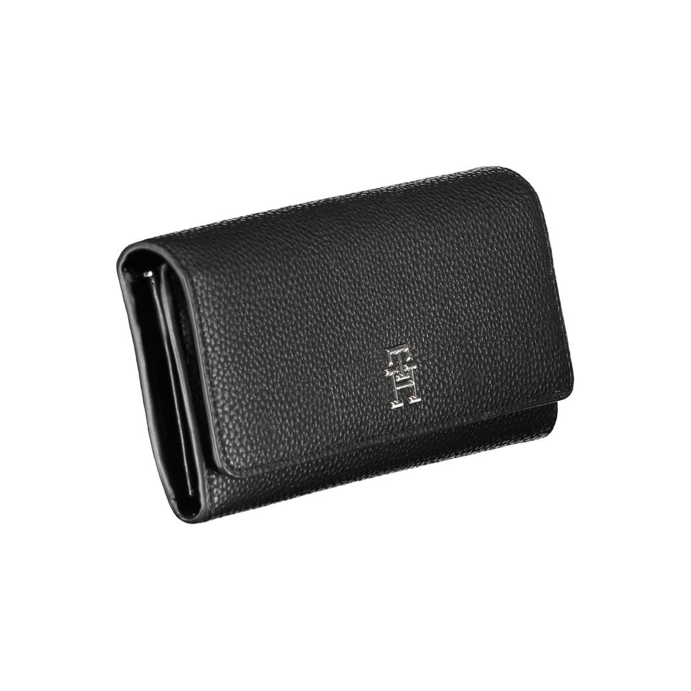 Portefeuille Femme Tommy Hilfiger Noir en Polyéthylène - Élégant et Durable