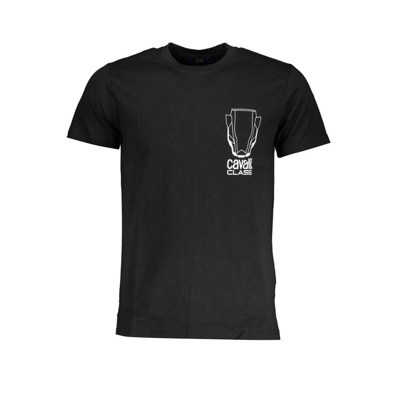T-shirt en coton noir Cavalli Class