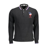 Chemise polo homme en coton noir US POLO ASSN.