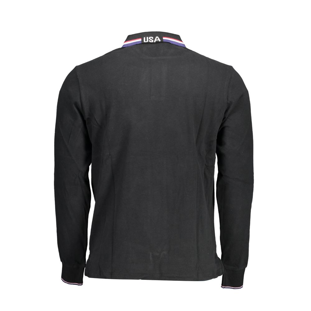 Chemise polo homme en coton noir US POLO ASSN.