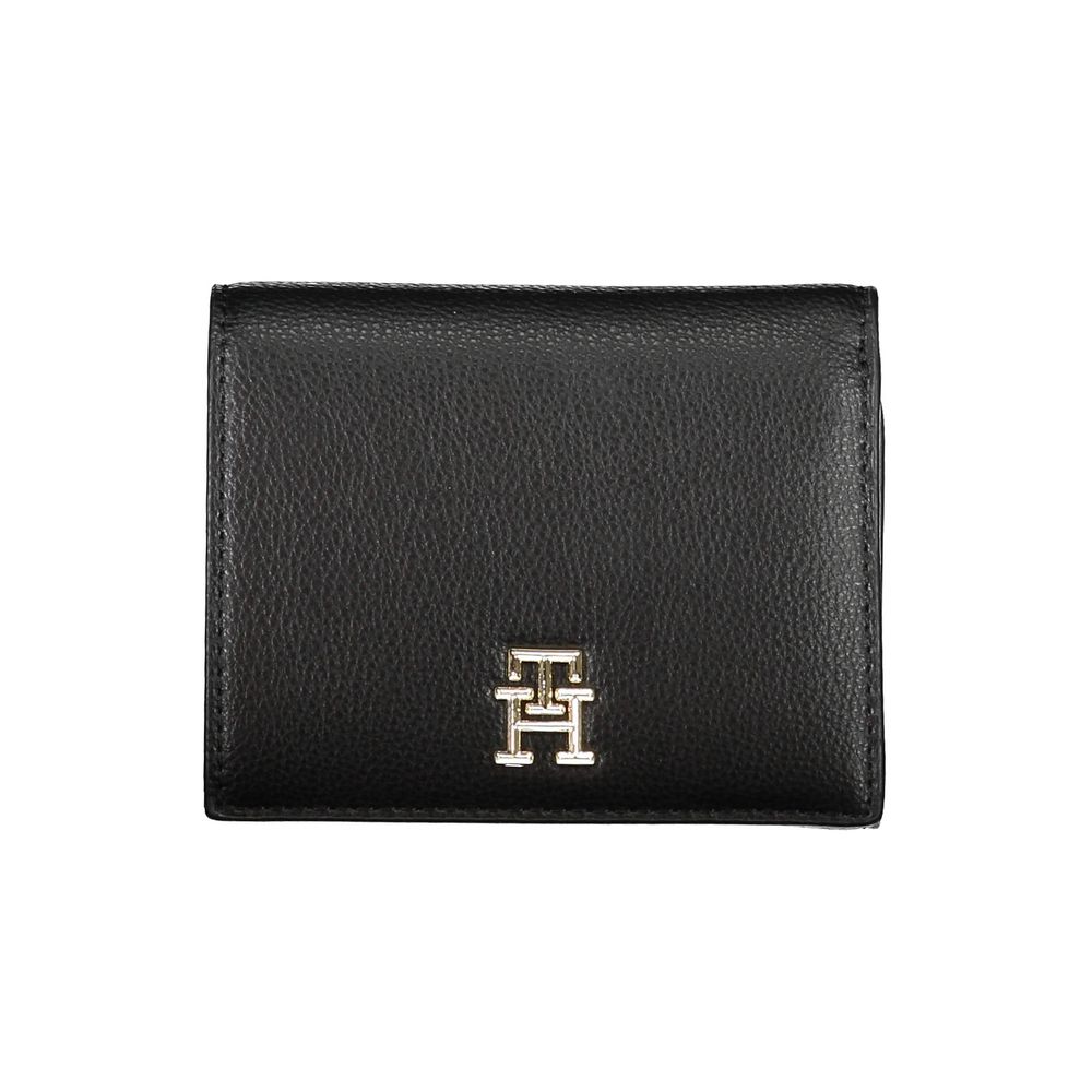 Tommy Hilfiger Portefeuille Femme Noir en Polyéthylène - Élégant et Durable