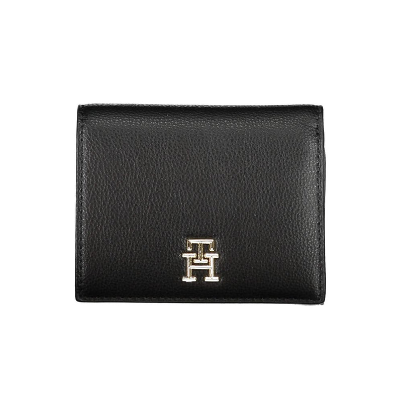 Tommy Hilfiger Portefeuille Femme Noir en Polyéthylène - Élégant et Durable