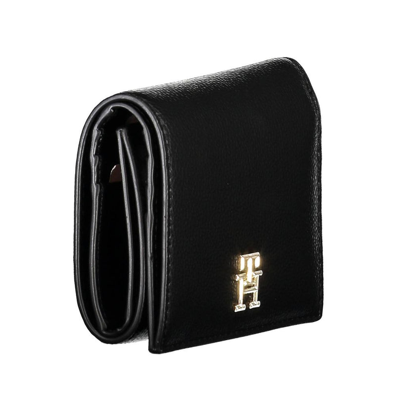 Tommy Hilfiger Portefeuille Femme Noir en Polyéthylène - Élégant et Durable