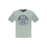 T-shirt homme en coton vert North Sails