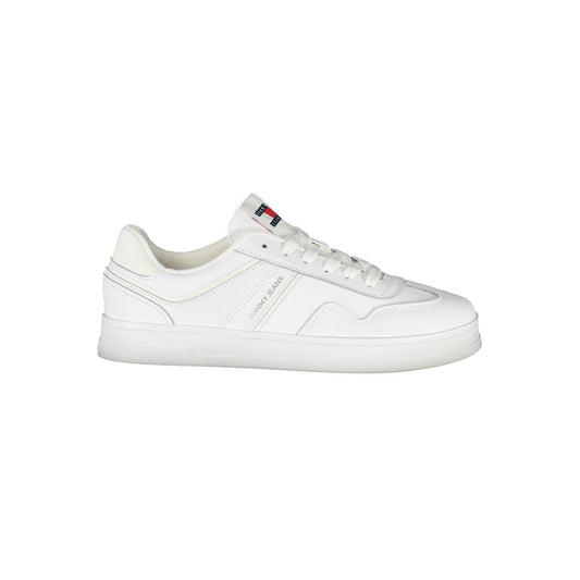 Tommy Hilfiger Sneakers Blanches Polyéthylène Femme