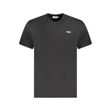 T-shirt homme en coton noir Fila