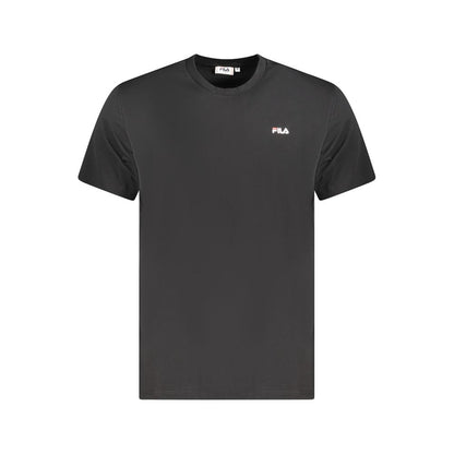 T-shirt homme en coton noir Fila
