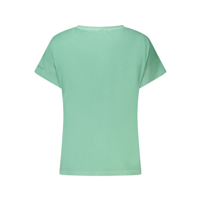 North Sails Green Cotton Women T-Shirt - Stylish & Comfortable