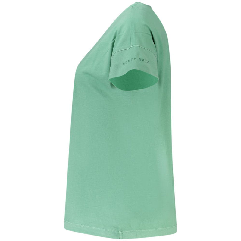 North Sails Green Cotton Women T-Shirt - Stylish & Comfortable