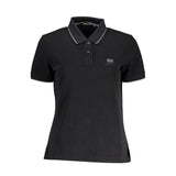 Napapijri Polo Femme Noir en Coton - Élégant et Polyvalent