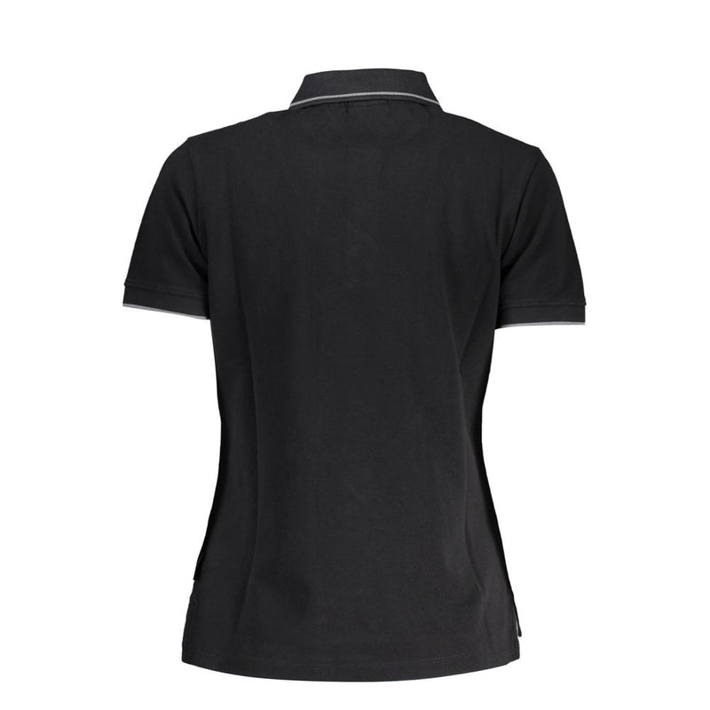 Napapijri Polo Femme Noir en Coton - Élégant et Polyvalent