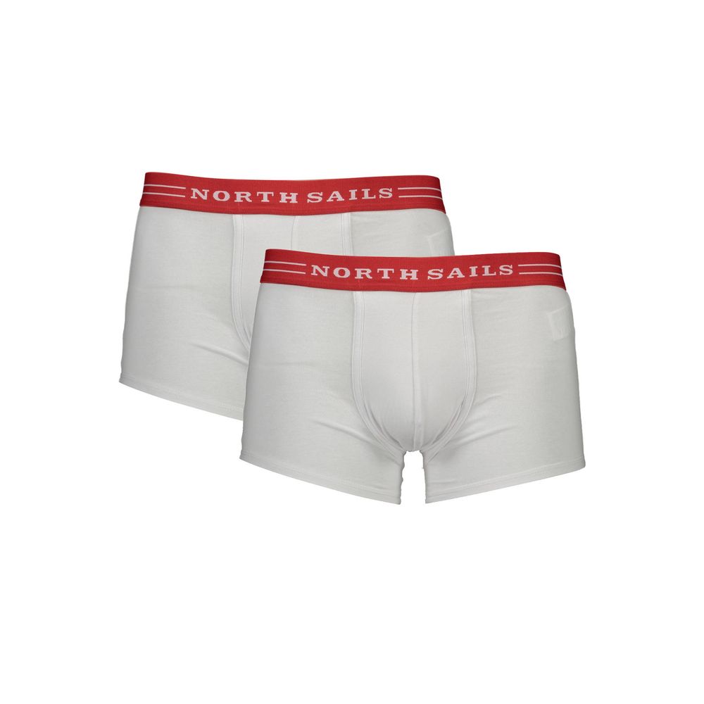 North Sails Boxer Parigamba BI Pack en Coton Blanc pour Homme