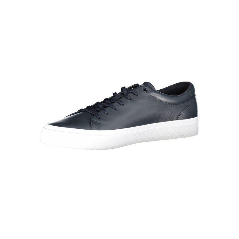 Tommy Hilfiger Blue Leather Men Sneaker - Allure Écologique