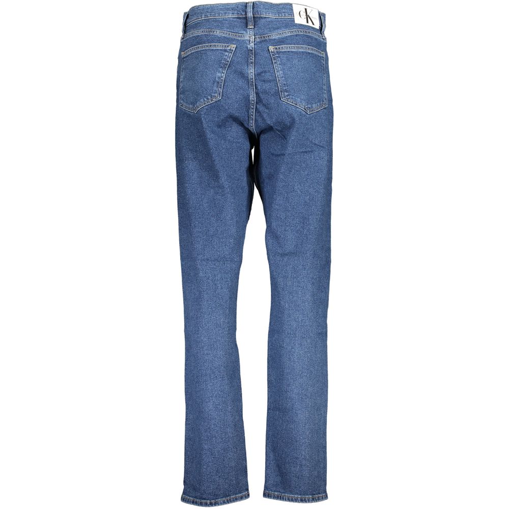 Calvin Klein Blue Cotton Women's Slim Straight Jeans