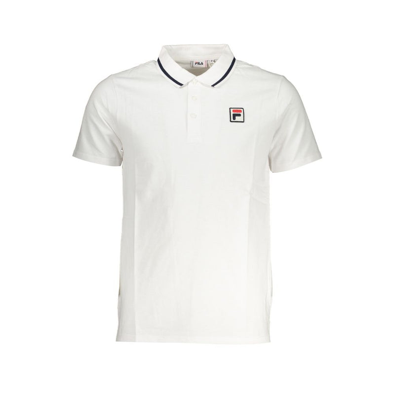 Fila Polo van wit katoen met contrasterende accenten