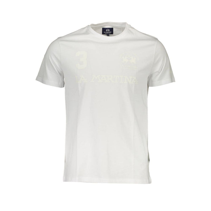 T-shirt homme en coton blanc La Martina