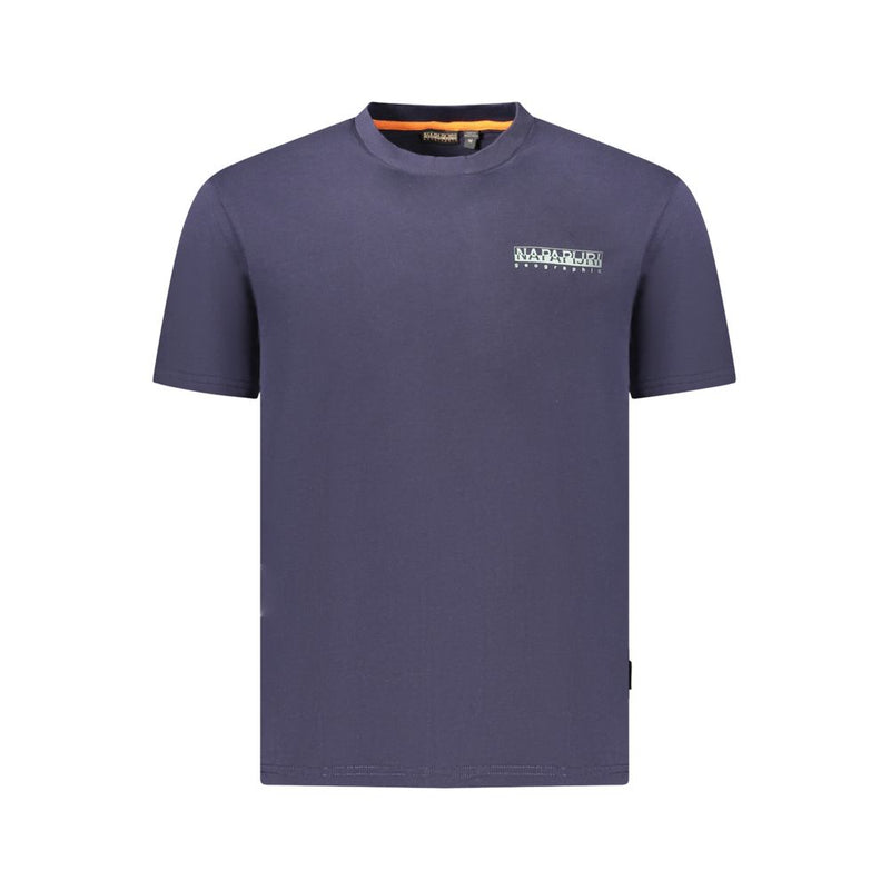 Napapijri Blue Cotton Men T-Shirt