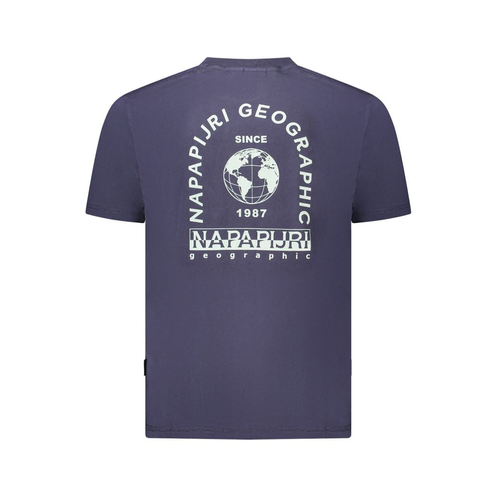 T-shirt homme en coton bleu Napapijri