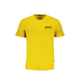 T-shirt en coton jaune Napapijri