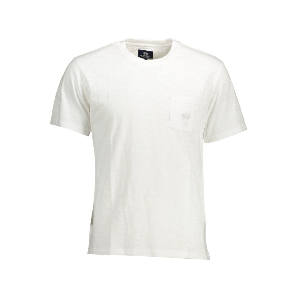 T-shirt homme en coton blanc La Martina