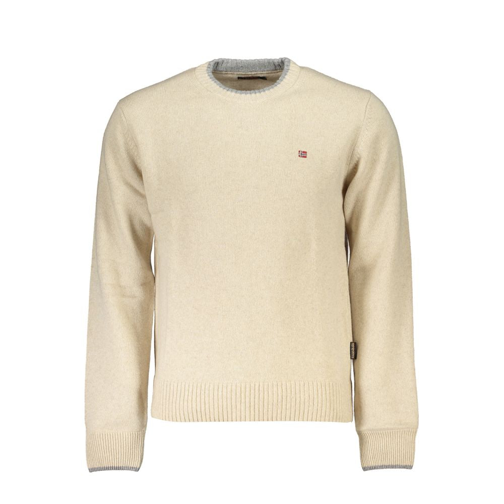 Pull en tissu beige Napapijri pour homme