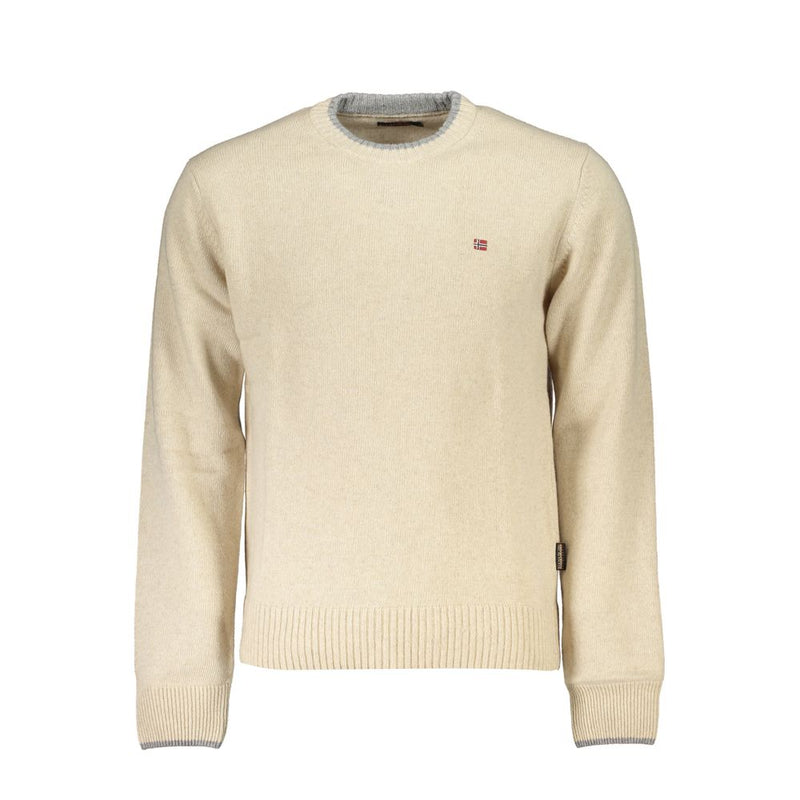 Pull en tissu beige Napapijri pour homme