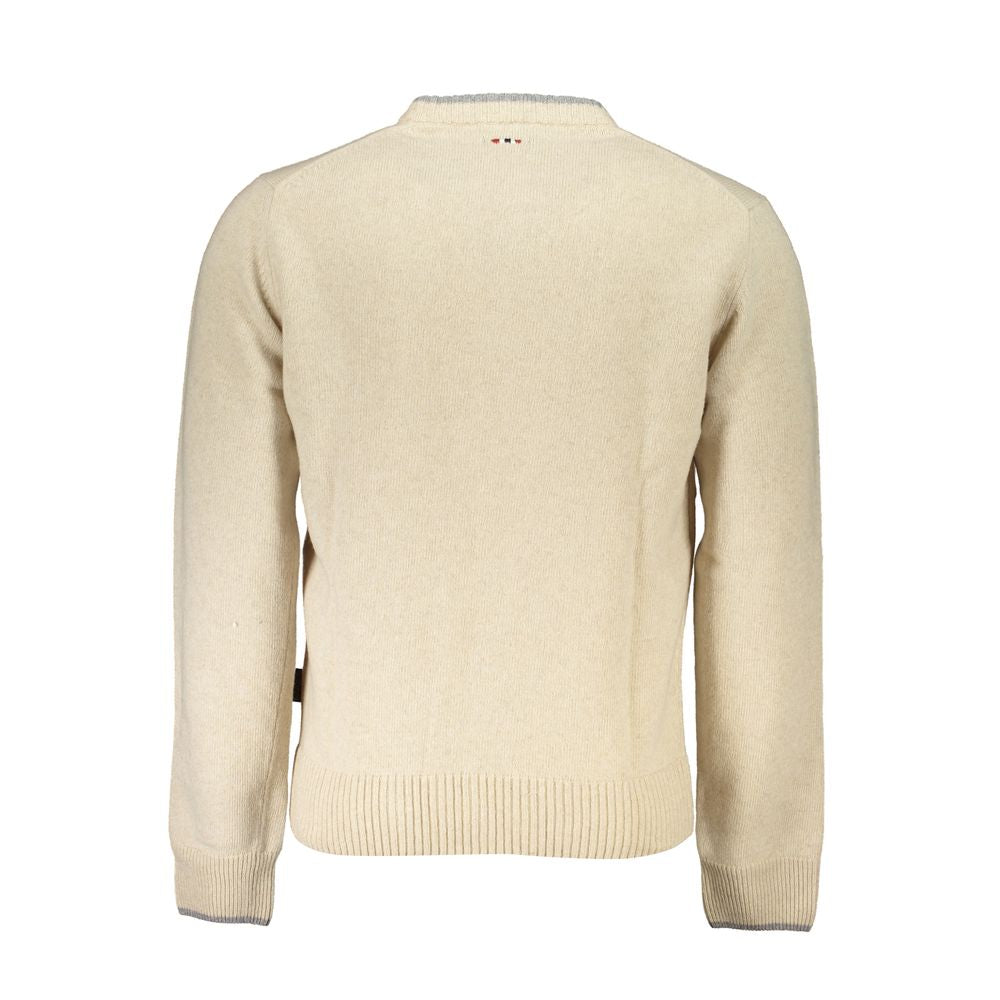 Pull en tissu beige Napapijri pour homme