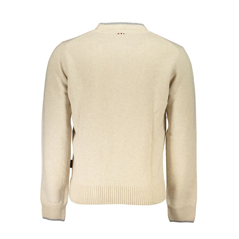 Pull en tissu beige Napapijri pour homme