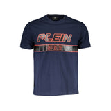 T-shirt homme en coton bleu Plein Sport